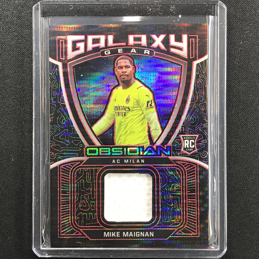 2021-22 Obsidian Mike Maignan Rookie Galaxy Gear Jersey Electric Red Pulsar /44