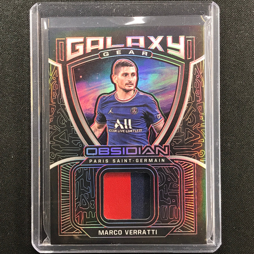 2021-22 Obsidian Marco Verratti Galaxy Gear Jersey Patch Electric Red 3/25