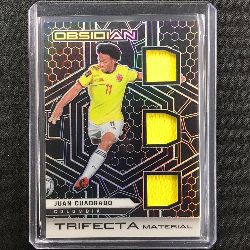 2021-22 Obsidian Juan Cuadrado Trifecta Material Triple Jersey Silver 98/149