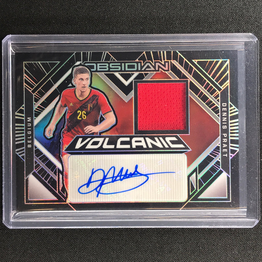 2021-22 Obsidian Dennis Praet Volcanic Material Signatures Jersey Auto 30/149