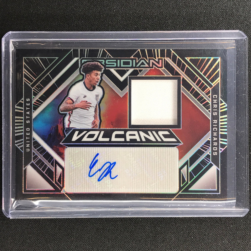 2021-22 Obsidian Chris Richards Volcanic Material Signatures Jersey Auto 88/145
