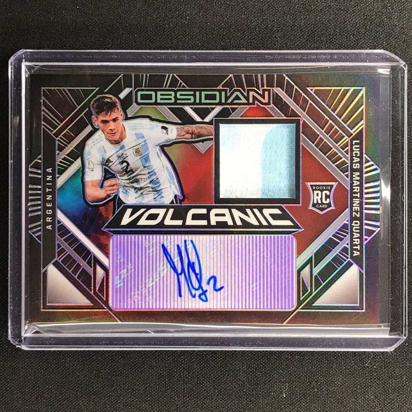 2021-22 Obsidian Lucas Martinez Quarta Rookie Volcanic Material Auto 54/75