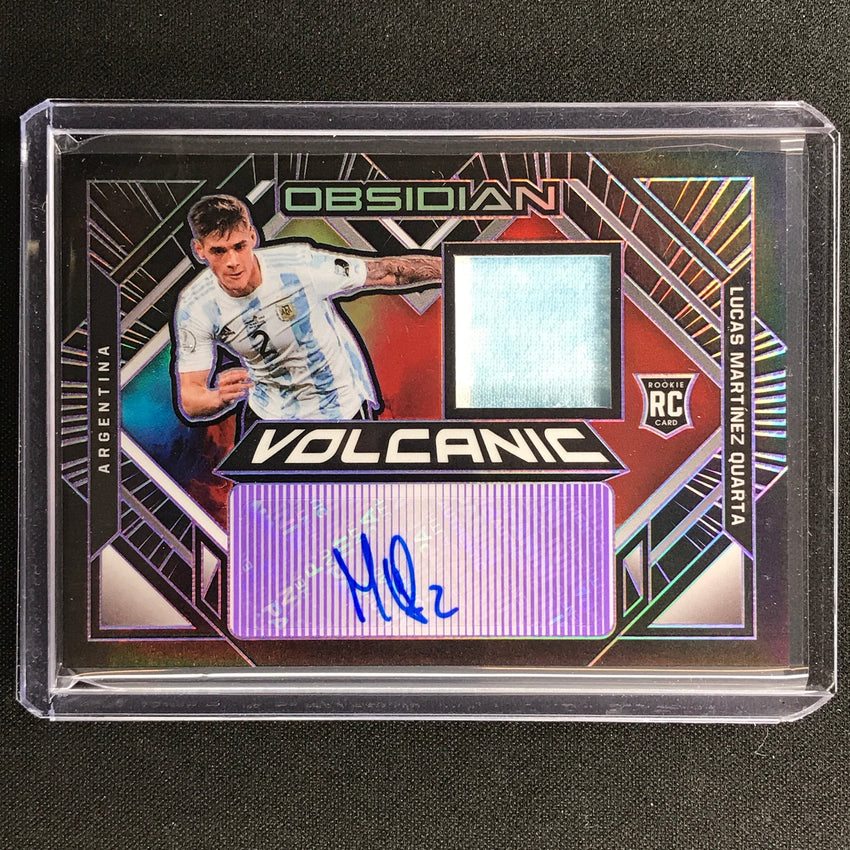 2021-22 Obsidian Lucas Martinez Quarta Rookie Volcanic Material Auto 13/75