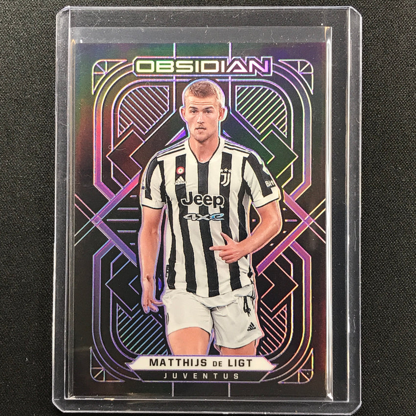 2021-22 Obsidian Matthijs De Ligt Electric Etch Purple 14/30