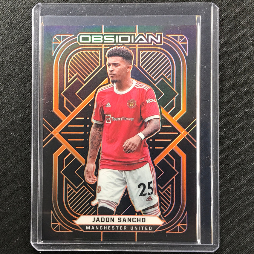 2021-22 Obsidian Jadon Sancho Electric Etch Orange 5/25