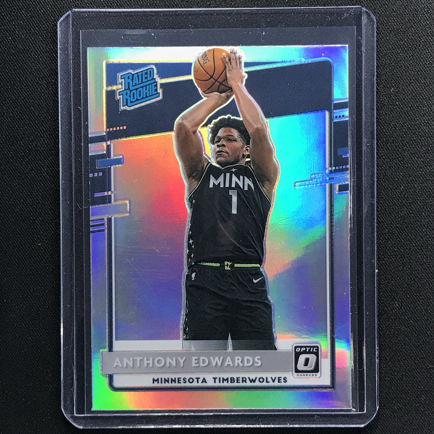 2020-21 Donruss Optic Anthony Edwards Rated Rookie Holo Silver No 151 B