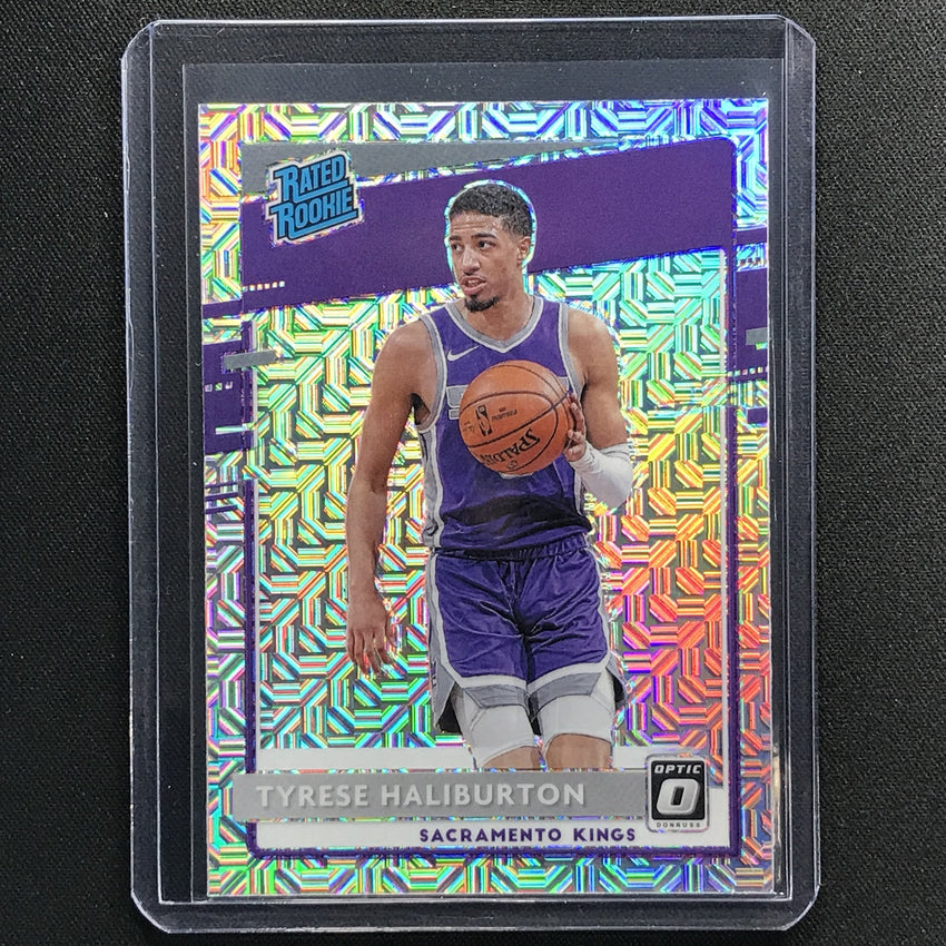 2020-21 Donruss Optic Tyrese Haliburton Rated Rookie Choice Mojo Silver No 162