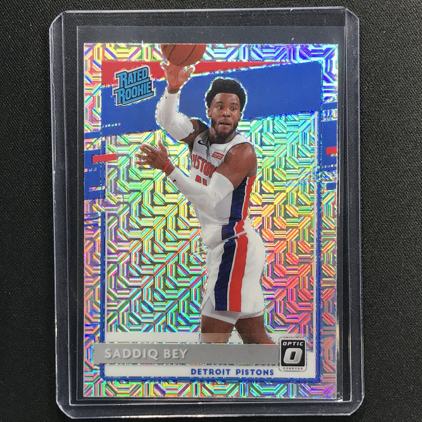 2020-21 Donruss Optic Saddiq Bey Rated Rookie Choice Mojo Silver No 169