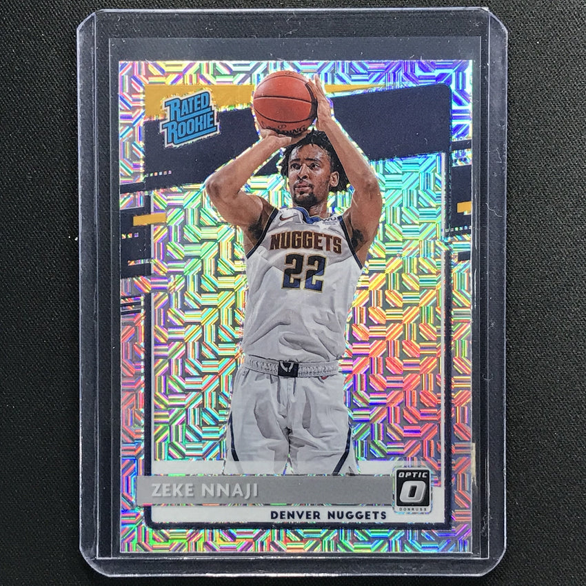 2020-21 Donruss Optic Zeke Nnaji Rated Rookie Choice Mojo Silver No 172