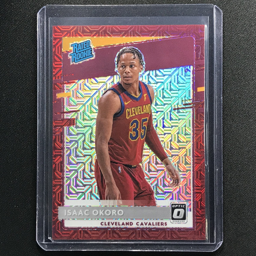 2020-21 Donruss Optic Isaac Okoro Rated Rookie Choice Red Mojo 66/88