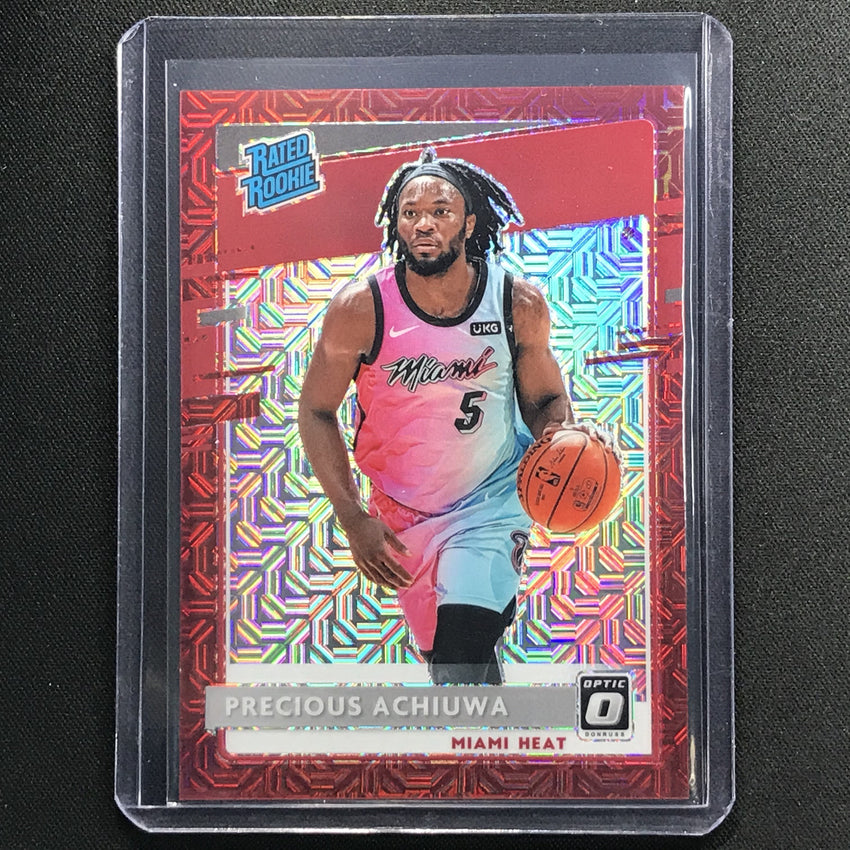 2020-21 Donruss Optic Precious Achiuwa Rated Rookie Choice Red Mojo 46/88