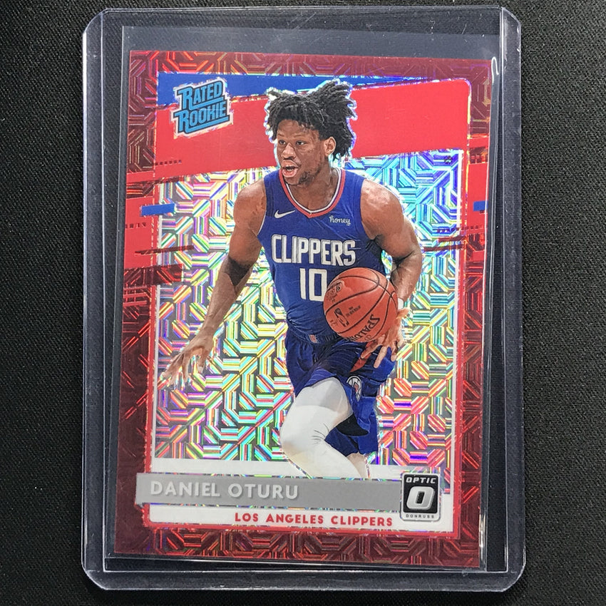 2020-21 Donruss Optic Daniel Oturu Rated Rookie Choice Red Mojo 15/88