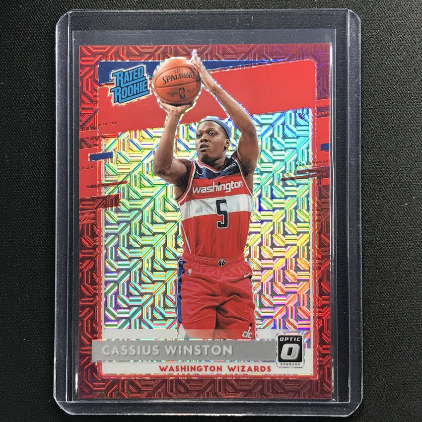 2020-21 Donruss Optic Cassius Winston Rated Rookie Choice Red Mojo 51/88