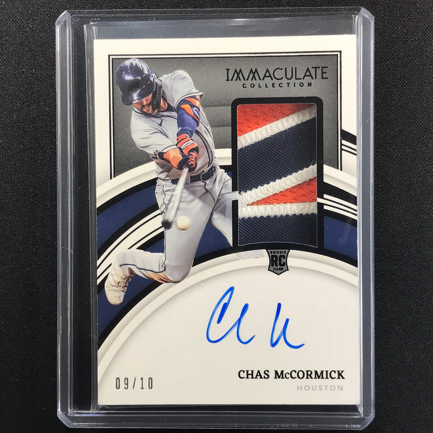 2022 Immaculate Chas Mccormick Rookie Patch Autographs Black 9/10
