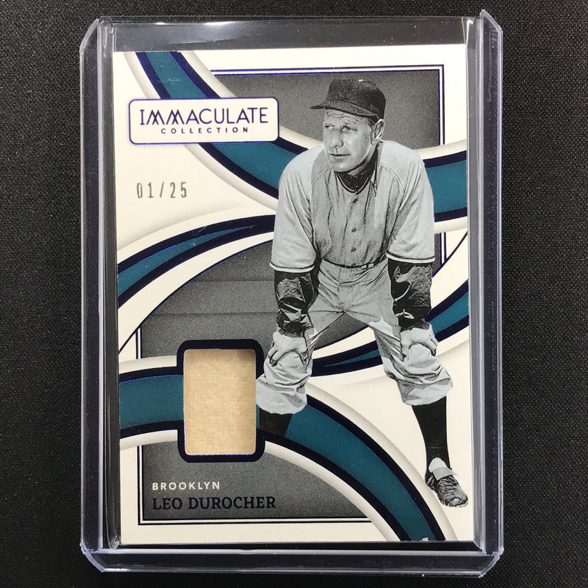 2022 Immaculate Leo Durocher Legends Materials Relic Blue 1/25