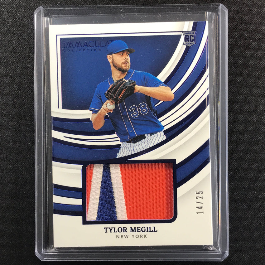 2022 Immaculate Tylor Megill Remarkable Rookie Jerseys Patch Blue 14/25