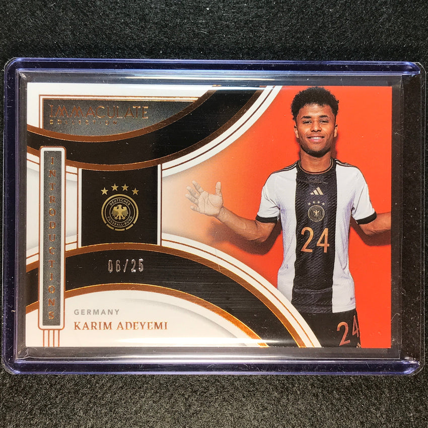 2022-23 Immaculate Karim Adeyemi Introductions Copper Bronze 6/25