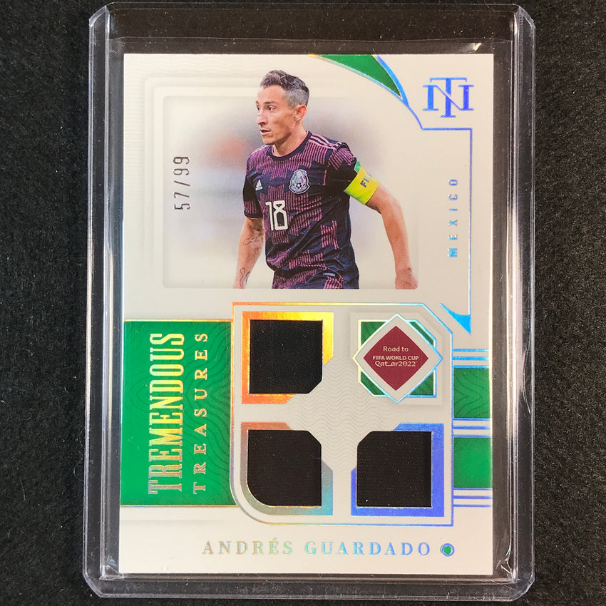 2022 National Treasures World Cup Qatar Andres Guardado Tremendous Relic 57/99