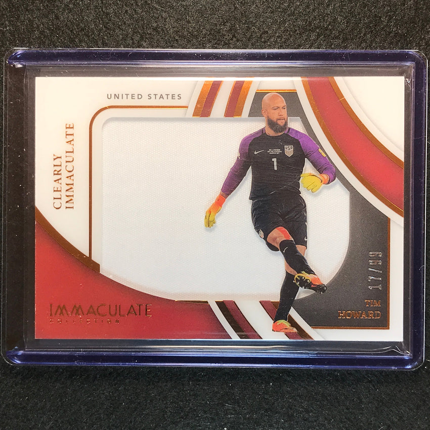2022-23 Immaculate Tim Howard Clearly Immaculate Jersey Relic Bronze 17/99