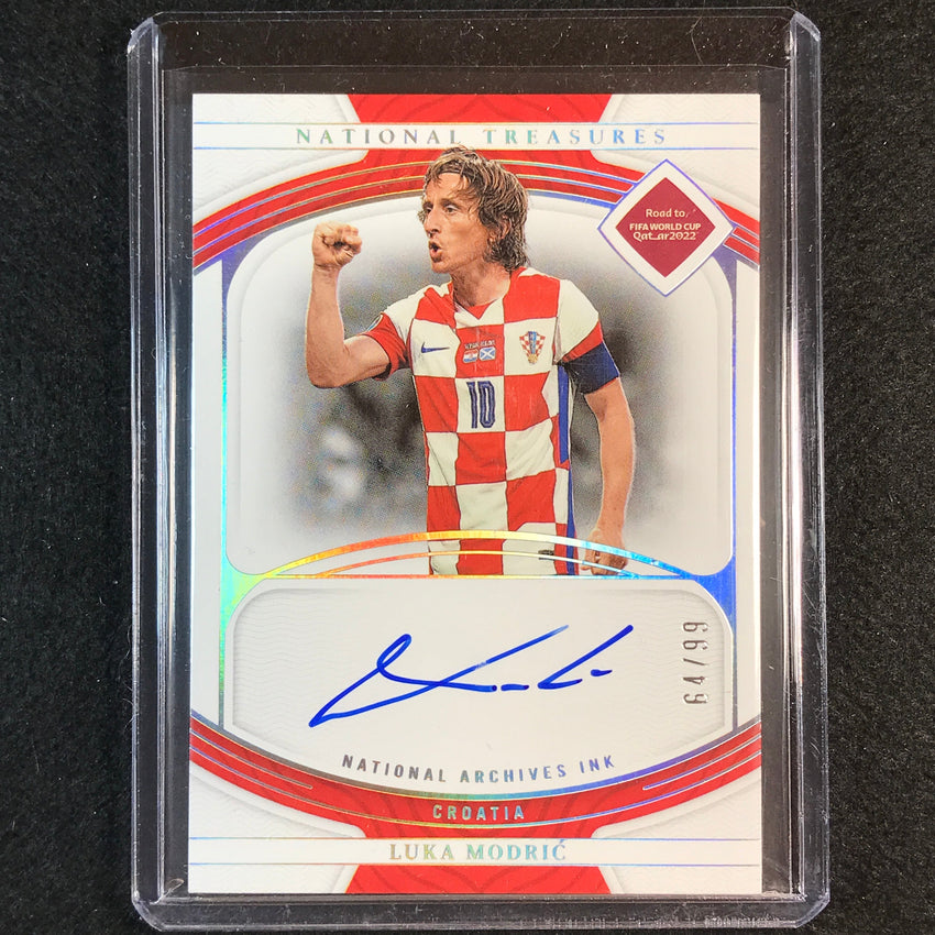 2022 National Treasures World Cup Qatar Luka Modric Archives Ink Auto 64/99