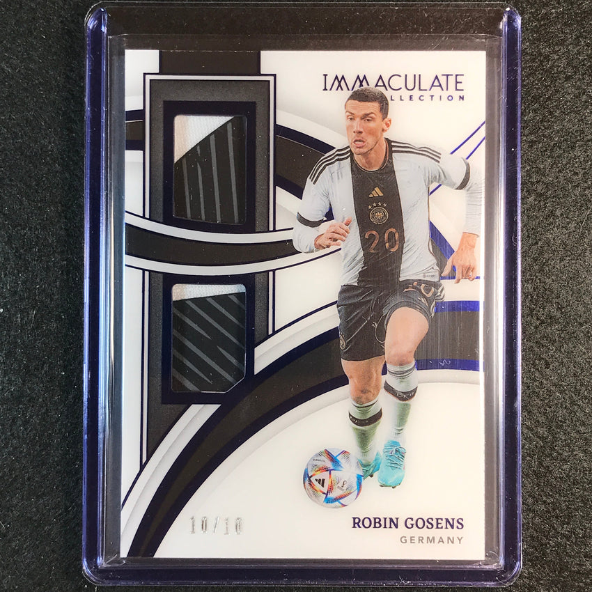 2022-23 Immaculate Robin Gosens Dual Patches Relic Sapphire 10/10