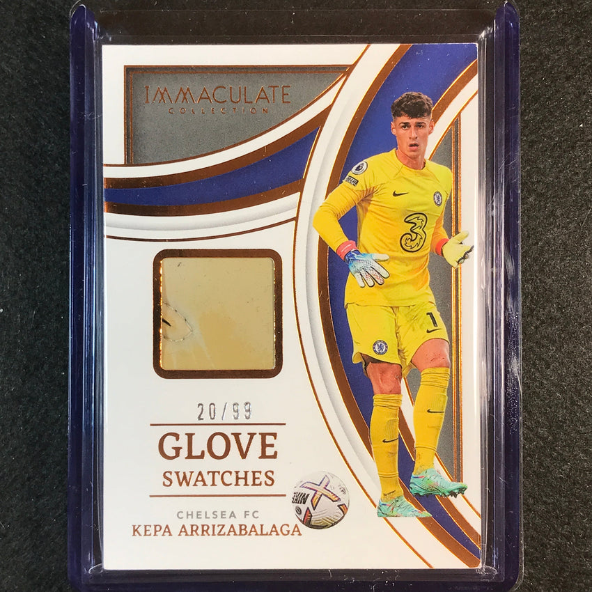 2022-23 Immaculate Kepa Arrizabalaga Glove Swatches Relic Patch Bronze 20/99