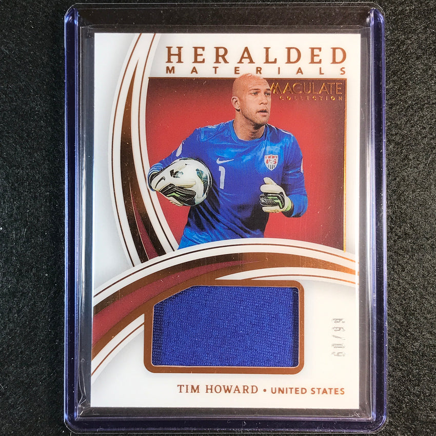 2022-23 Immaculate Tim Howard Heralded Materials Jersey Relic Bronze 60/99