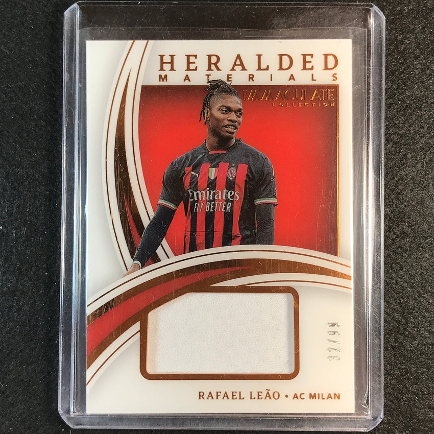 2022-23 Immaculate Rafael Leao Heralded Materials Jersey Relic Bronze 32/99
