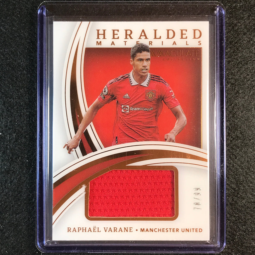 2022-23 Immaculate Raphael Varane Heralded Materials Jersey Relic Bronze 78/99