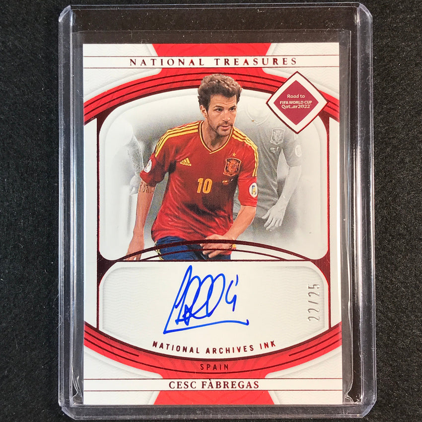 2022 National Treasures World Cup Qatar Cesc Fabregas Archives Ink Auto 22/25