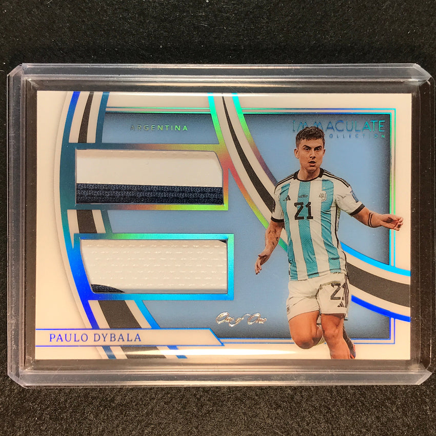 2022-23 Immaculate Paulo Dybala Jumbo Dual Patches Relic Platinum 1/1