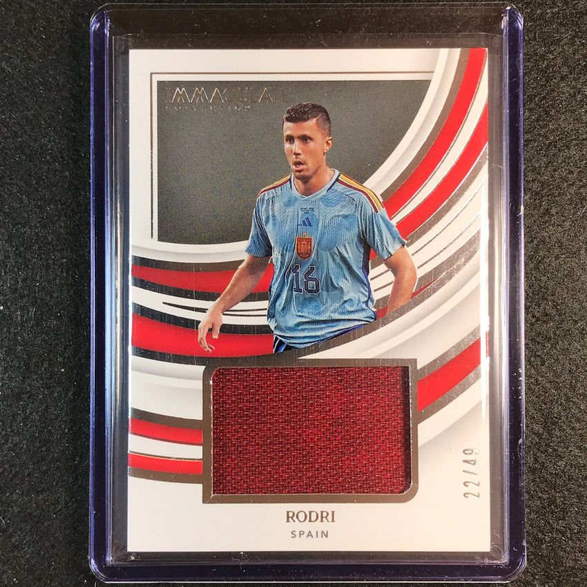 2022-23 Immaculate Rodri Remarkable Memorabilia Jersey Relic Silver 22/49