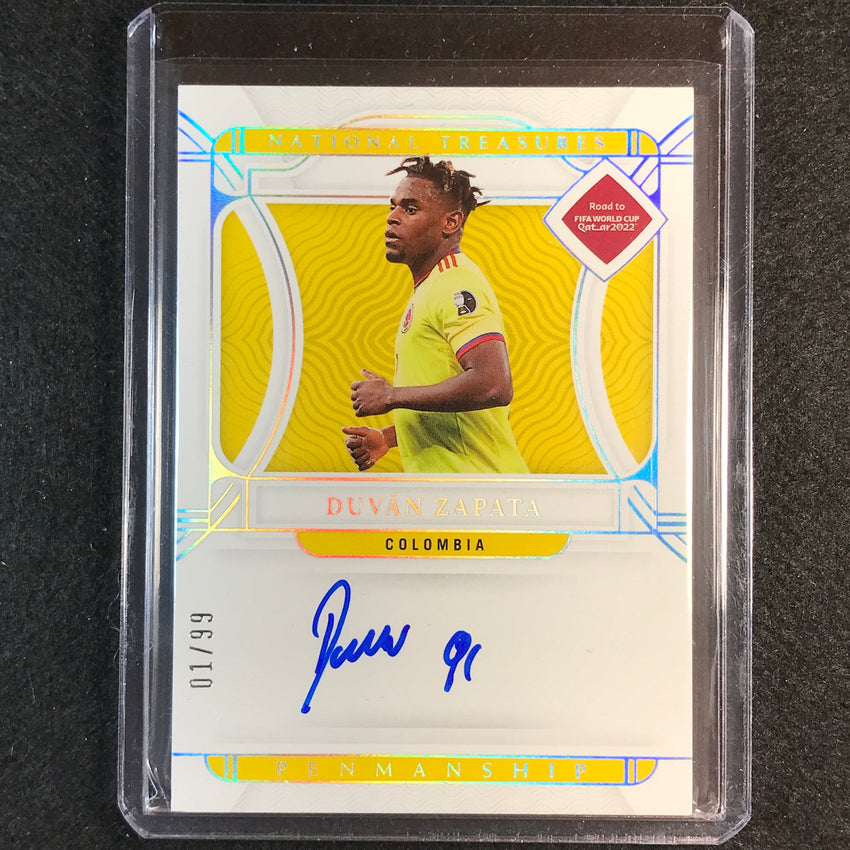 2022 National Treasures World Cup Qatar Duvan Zapata Penmanship Auto 1/99