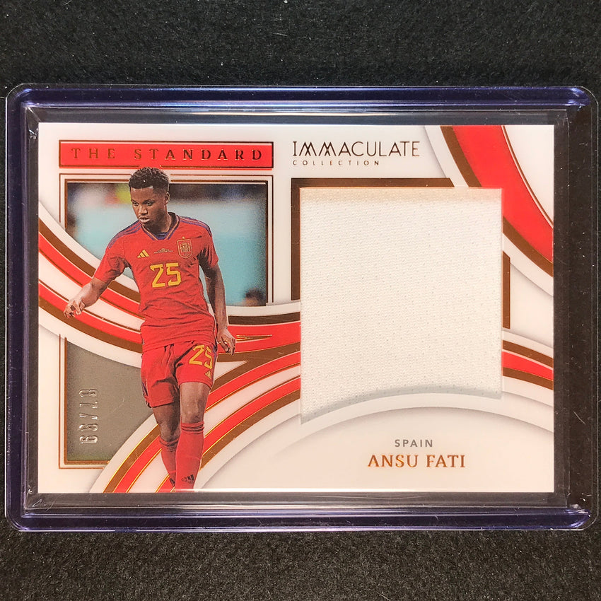 2022-23 Immaculate Ansu Fati The Standard Jersey Relic Bronze 87/99