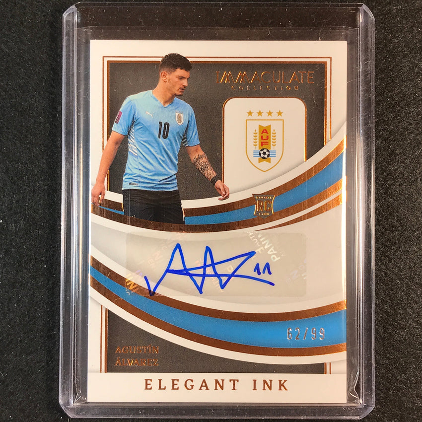 2022-23 Immaculate Agustin Alvarez Elegant Ink Rookie Auto Bronze 62/99