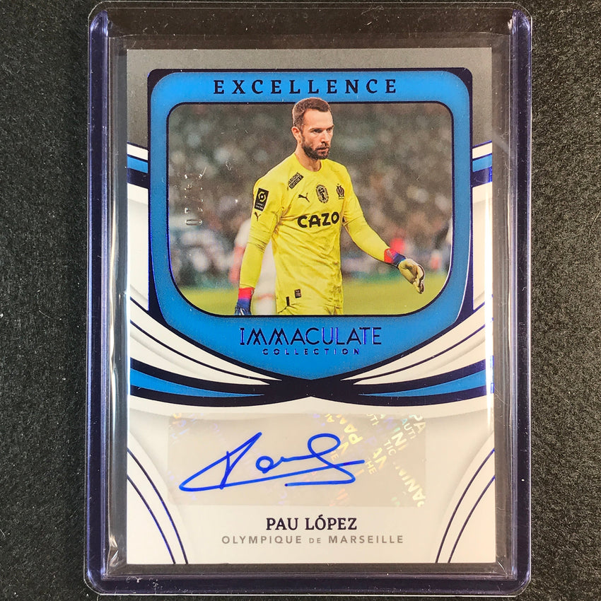 2022-23 Immaculate Pau Lopez Excellence Auto Sapphire 4/10