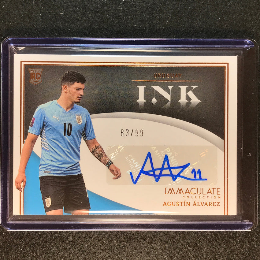 2022-23 Immaculate Agustin Alvarez Ink Rookie Auto Bronze 83/99