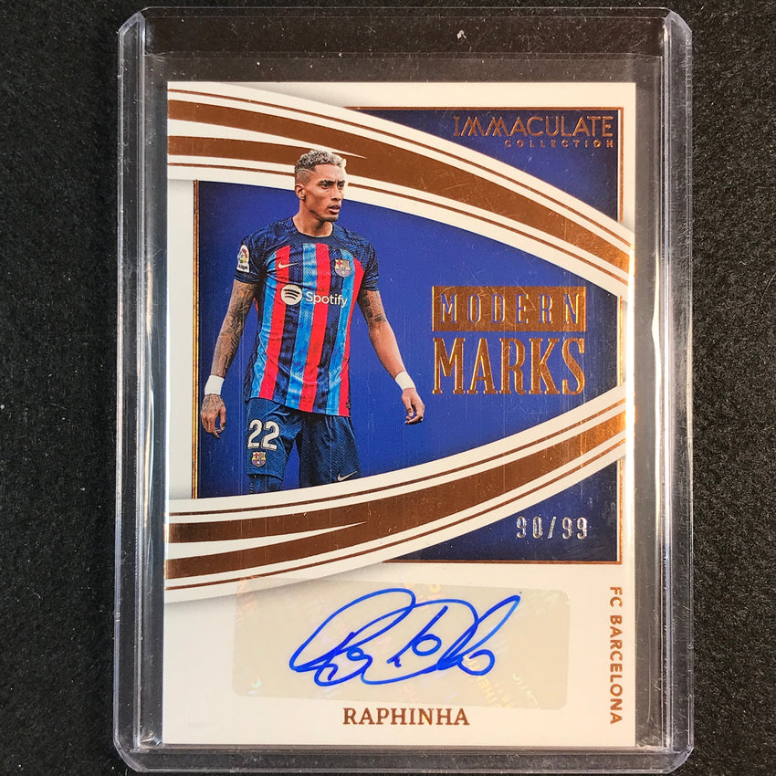 2022-23 Immaculate Raphinha Modern Marks Auto Bronze 90/99