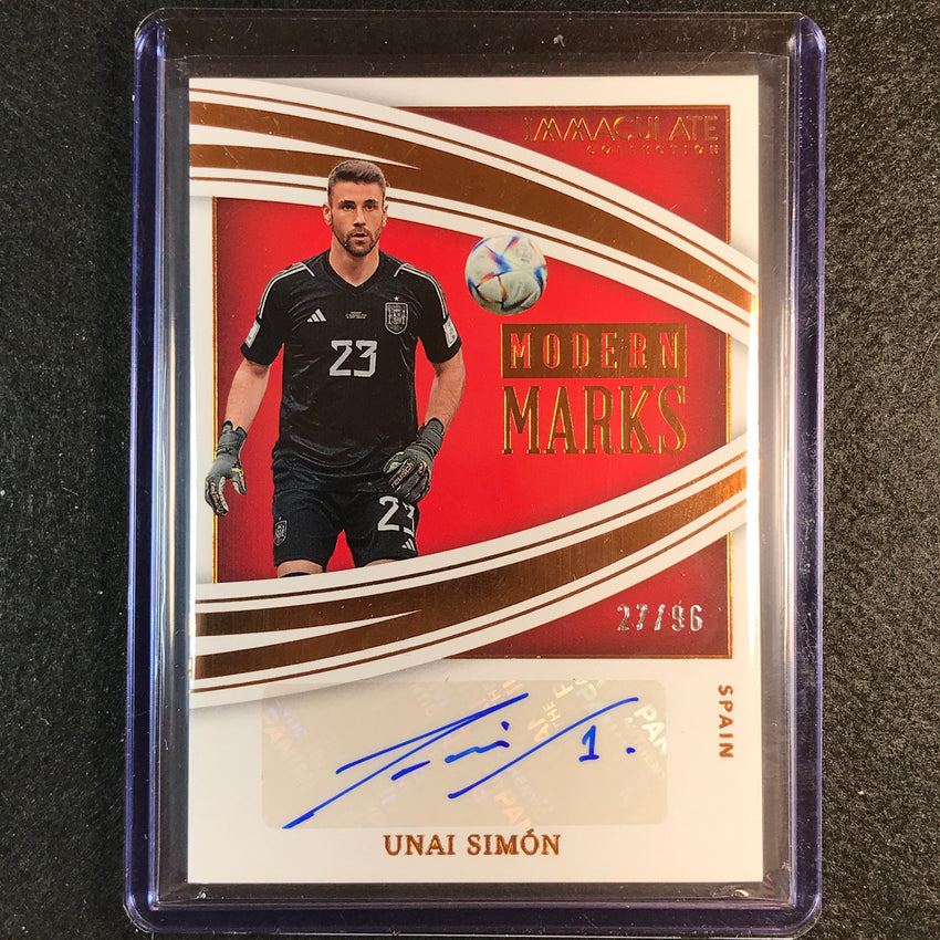 2022-23 Immaculate UNAI SIMON Modern Marks Auto Bronze 27/96