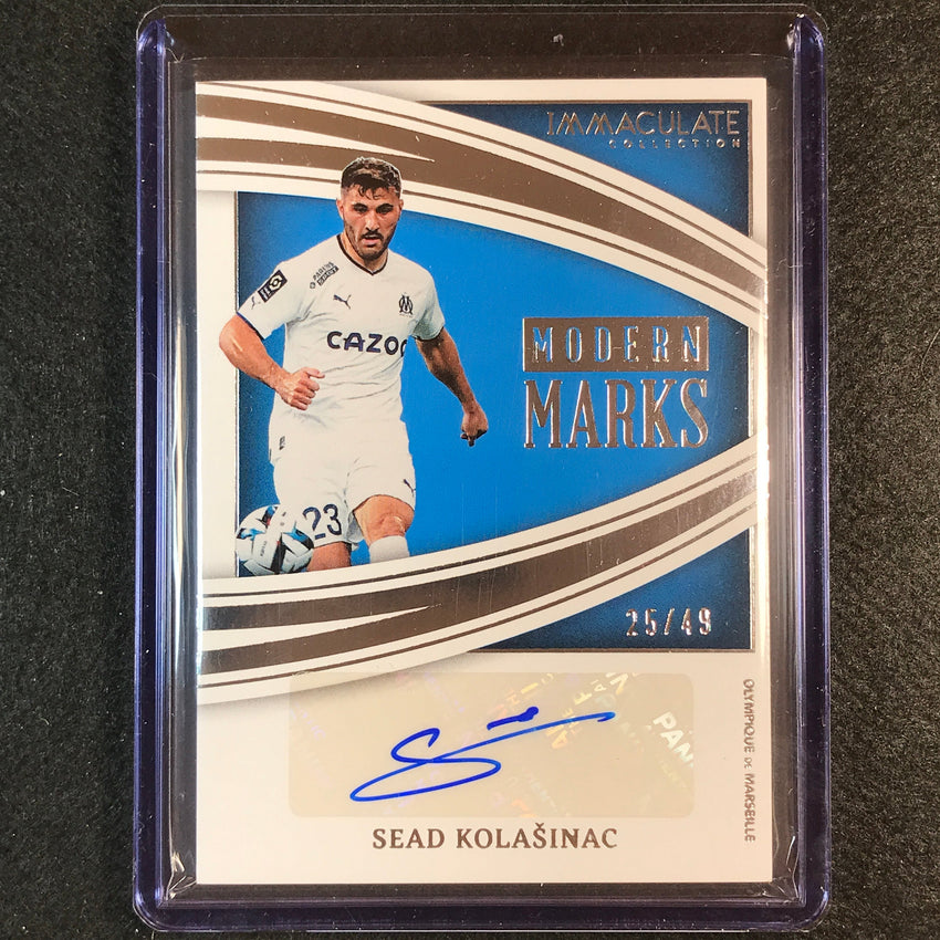 2022-23 Immaculate Sead Kolasinac Modern Marks Auto Silver 25/49