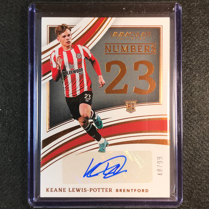 2022-23 Immaculate Keane Lewis-potter Numbers Rookie Auto Bronze 48/99