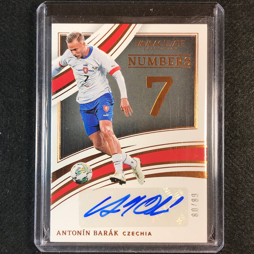 2022-23 Immaculate Antonin Barak Numbers Auto Bronze 80/99