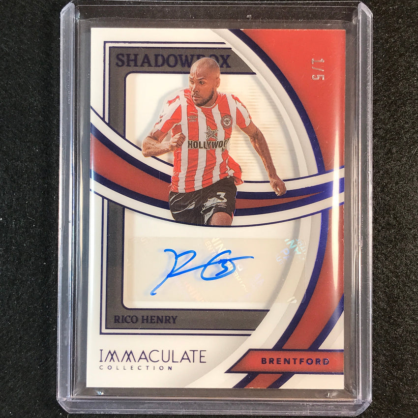 2022-23 Immaculate Rico Henry Shadowbox Acetate Auto Sapphire 1/5