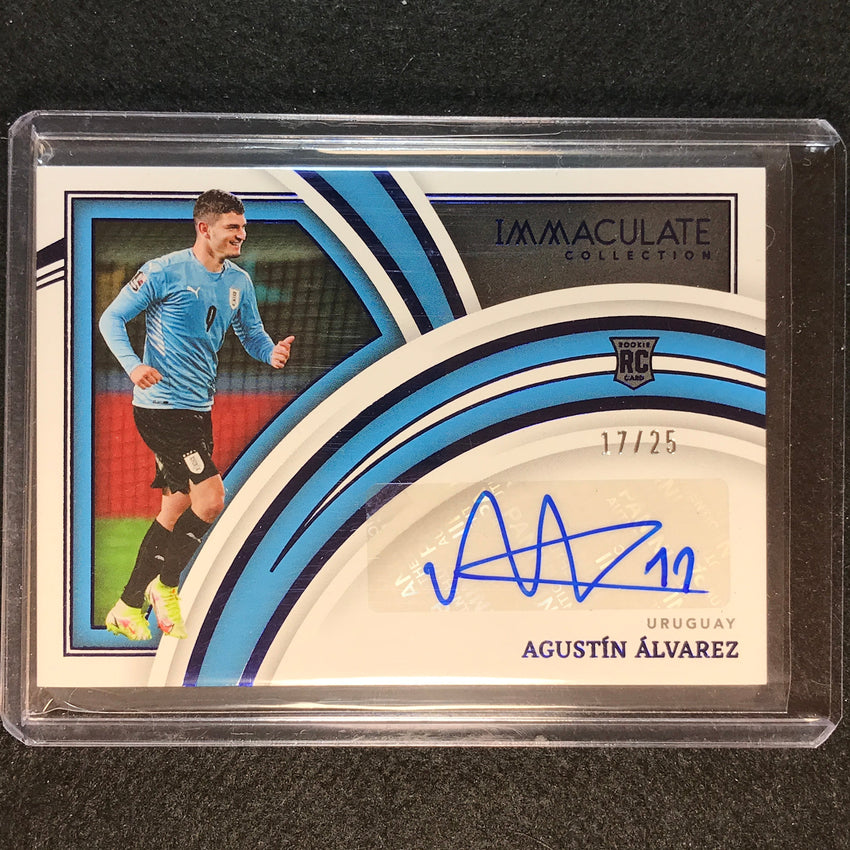 2022-23 Immaculate Agustin Alvarez Splendid Signature Rookie Auto Sapphire 17/25