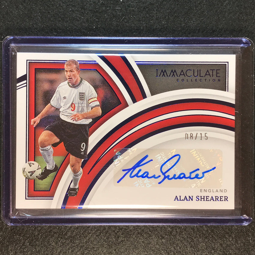 2022-23 Immaculate Alan Shearer Splendid Signatures Auto Sapphire 8/15