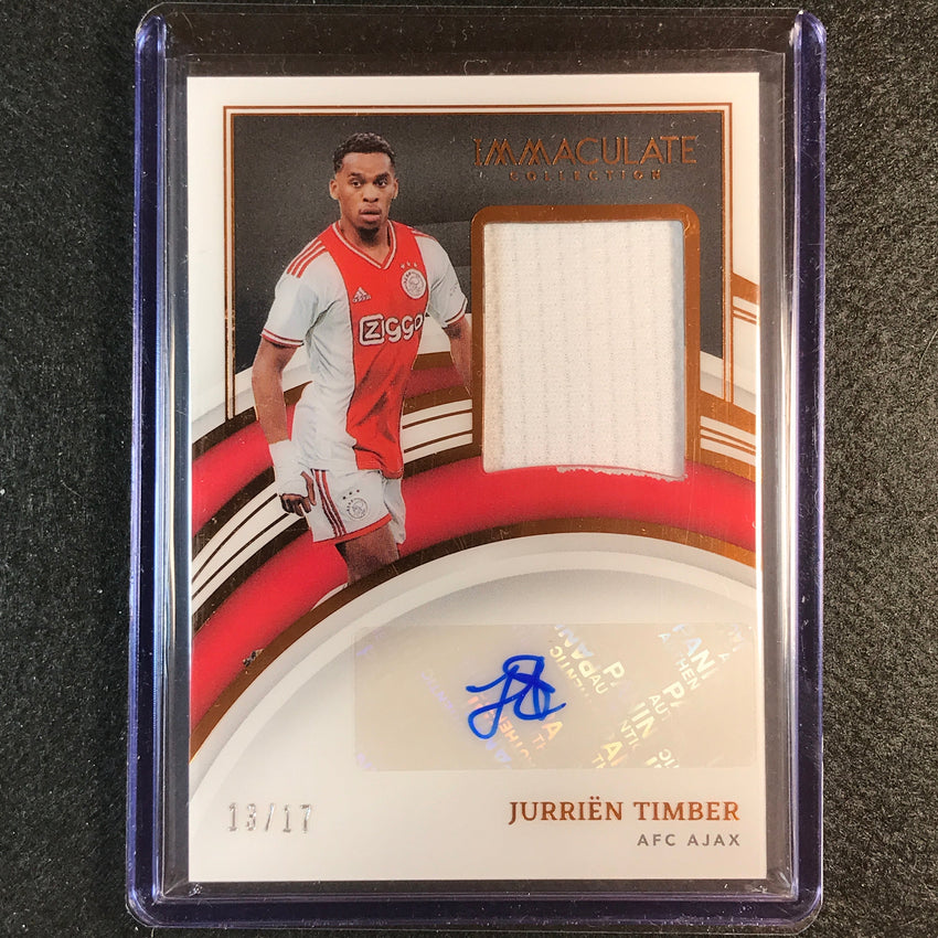 2022-23 Immaculate Jurrien Timber Memorabilia Autographs Relic Auto Bronze 13/17