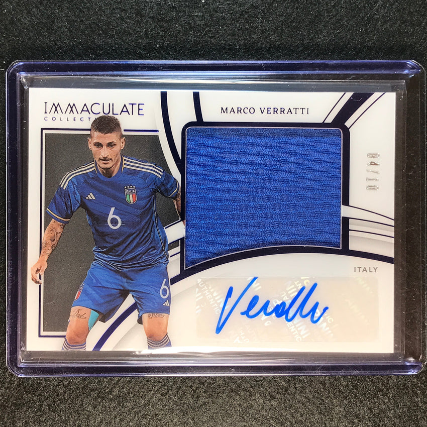 2022-23 Immaculate MARCO VERRATTI Premium Swatch Relic Auto Sapphire 4/10