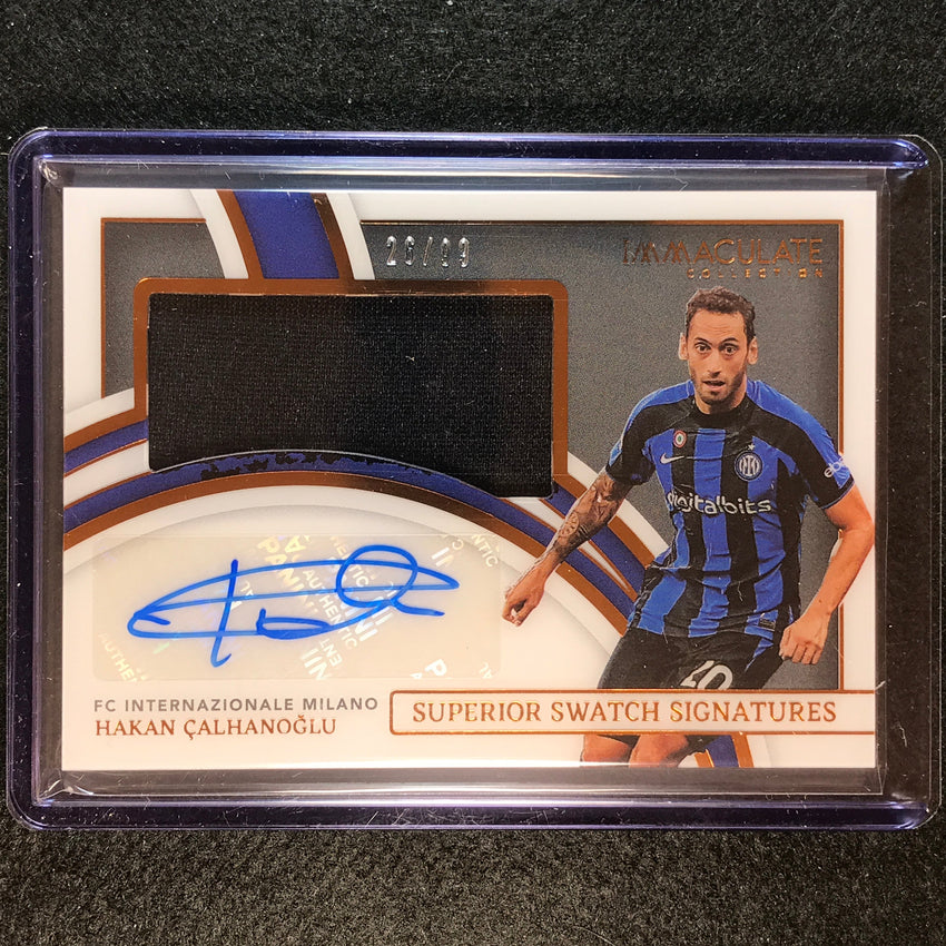 2022-23 Immaculate Hakan Calhanoglu Superior Swatch Signatures Relic Auto 26/99
