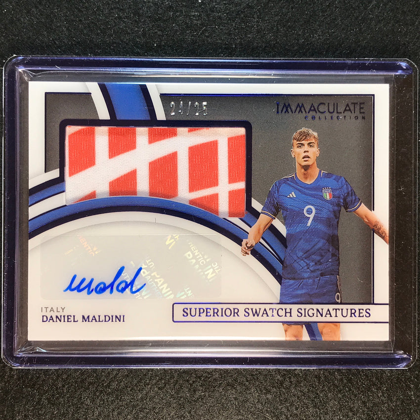 2022-23 Immaculate Daniel Maldini Superior Swatch Signatures Relic Auto 24/25