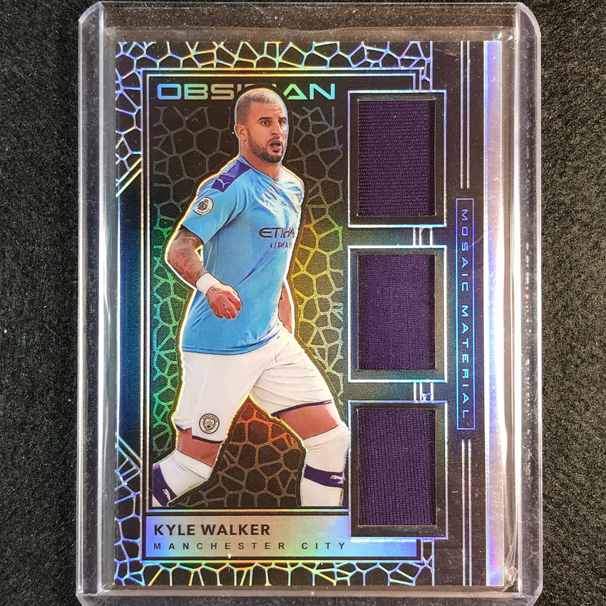 2019-20 Obsidian Kyle Walker Mosaic Materials Triple Relic Silver 76/99